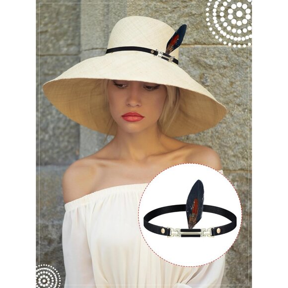 24 Pcs Cowboy Hat Bands Feathers Adjustable Leather Men Women Costume - Picture 4 of 6